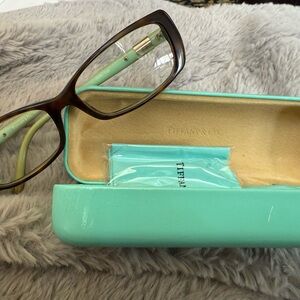 Tiffany & Co. Women's Glasses in Brown and Mint